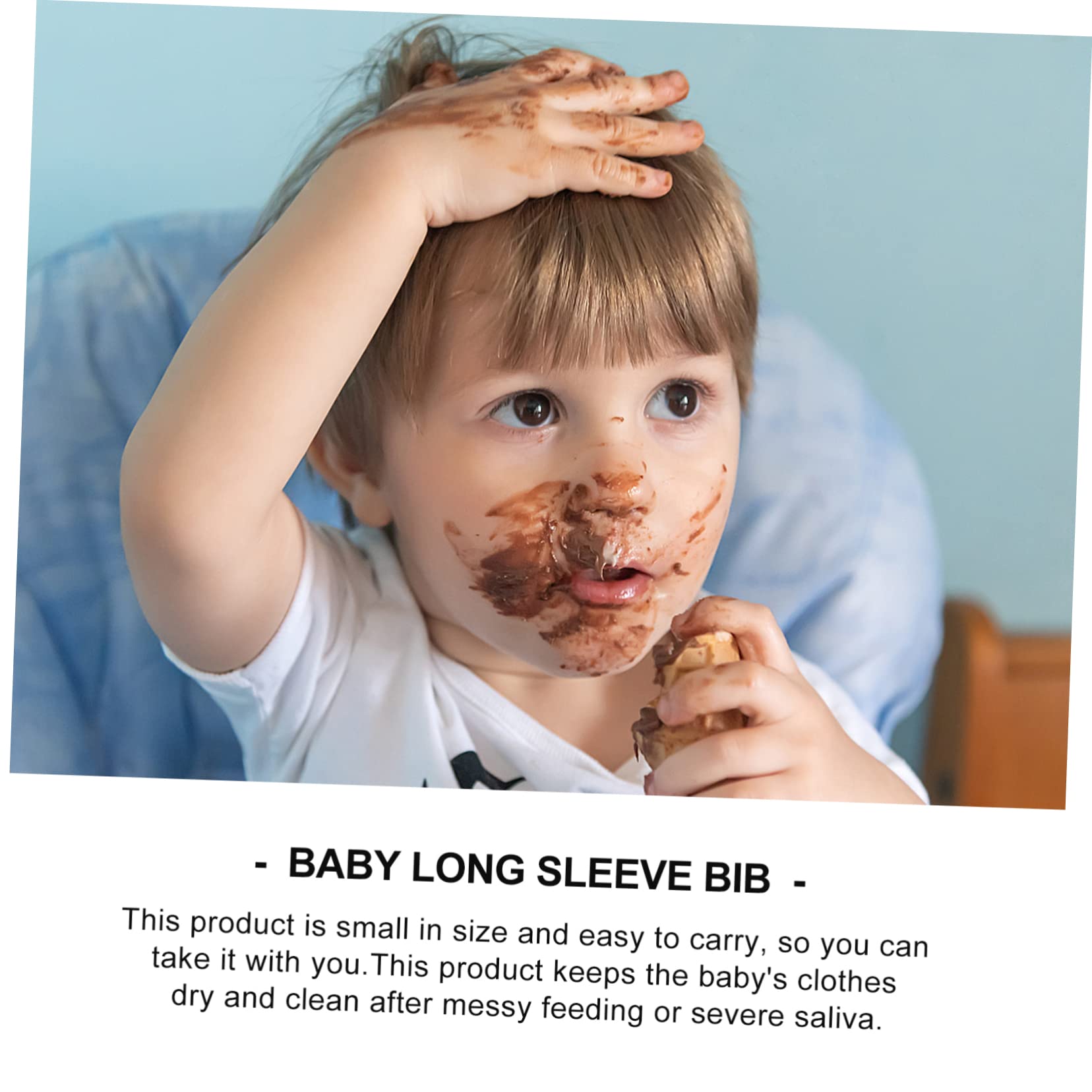 HEMOTON 4 Pezzi Di Grembiule Per Bambini Grembiule Per Bavaglini Bavaglino Per L'Alimentazione Del Bavaglino Da Pranzo Per Bambini Alla Moda