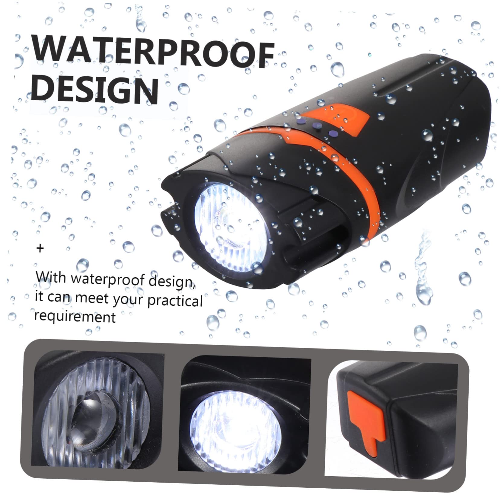 Reflektor Roweru Górskiego Plastikowy Reflektor Rowerowy USB Przednia Akumulatorowa Rowerowa Przednia Rowerowa Niezawodna Do Jazdy Na Rowerze Zewnętrzna