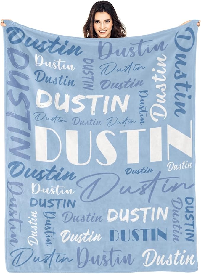 Personalized Blankets for Kids with Names Customized Blankets with Name for Adult Custom Blanket Gift for Birthday Christmas Valentines Day Gift