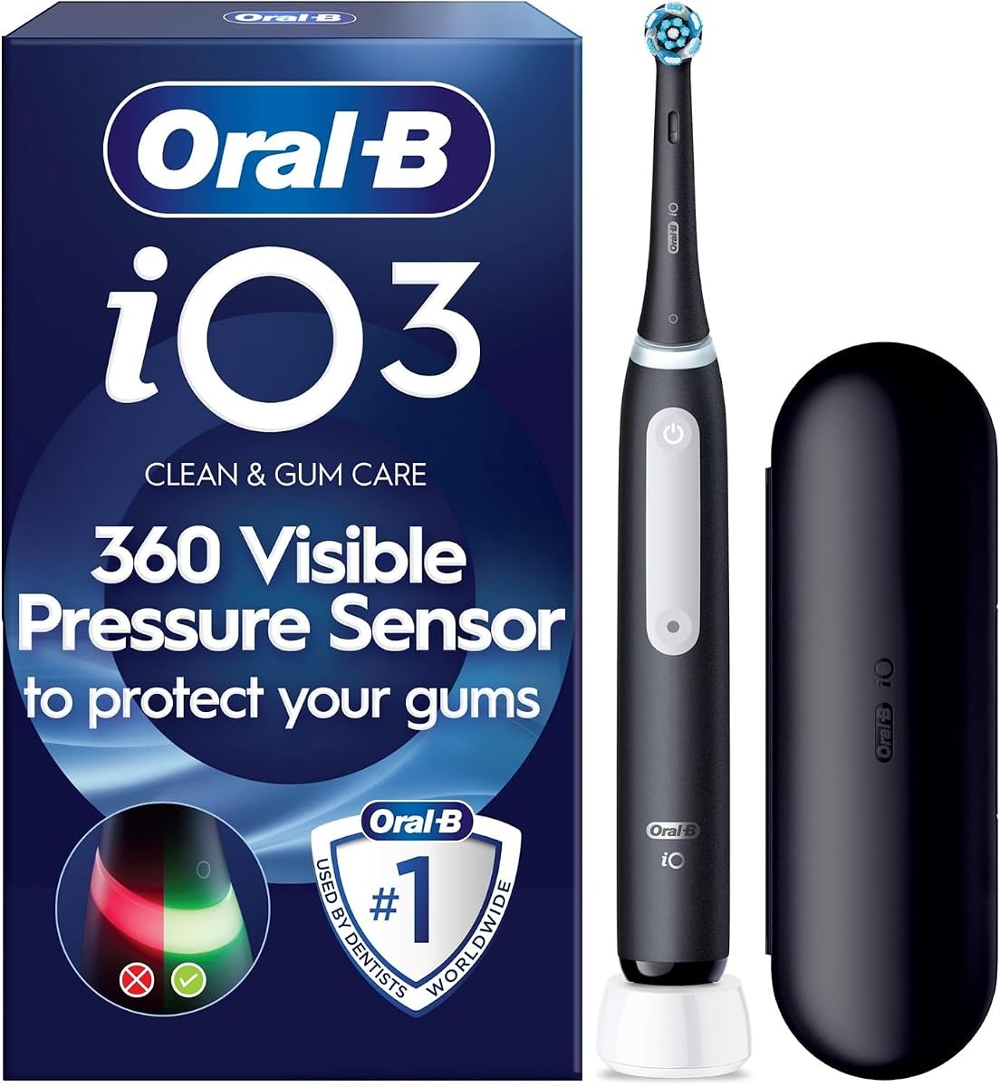 Oral-B iO3 Electric Toothbrush, 1 Handle, Black