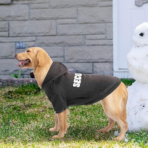 Miniatura 6 de BINGPET Sudaderas con capucha de seguridad para perros, suéter para cachorros, abrigos para perros y gatos, suave forro polar cepillado