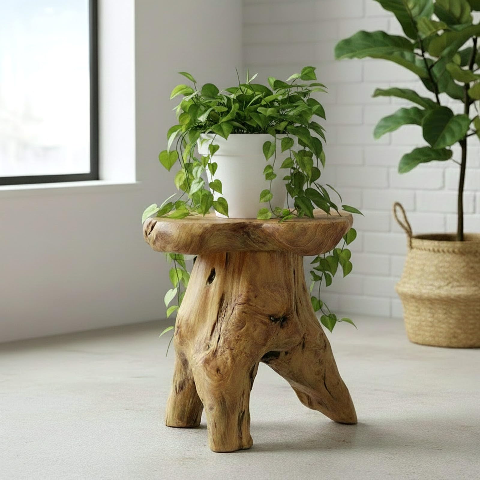 WELLAND Bambus Brot Schneide Holz KOMPAKT faltbar Schnitte Dick oder dünn Schneiden, Hartholz, natürlicher Farbton, Mushroom Stool