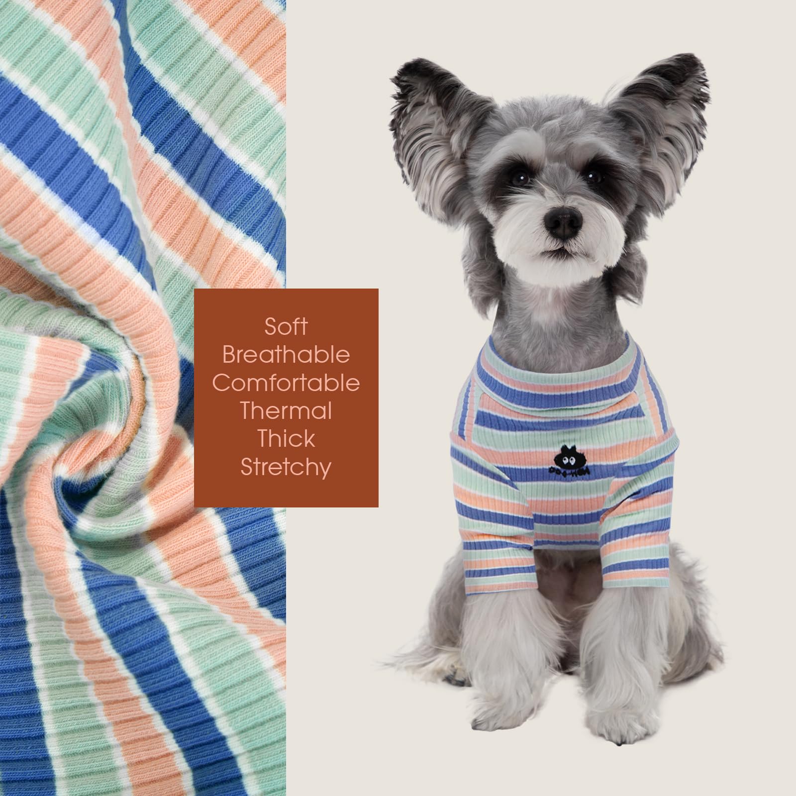 Kuoser Dog Jumper, Warm Dog Sweater, Dog Jumpers Medium Size, Dog Pyjamas, Dog Pyjamas for Medium Dogs Dog Onesie - Image 3