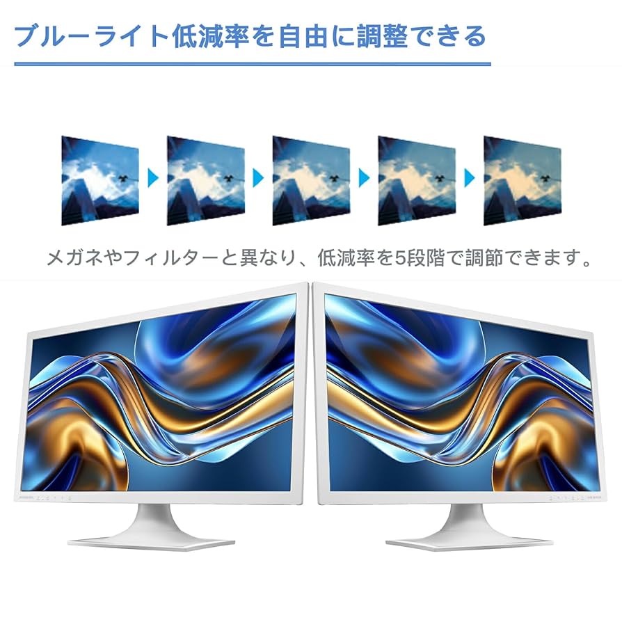 I-O DATAブルーリダクション搭載21.5型ワイド液晶ディスプレイ LCD-AH221XDB | 広視野角ADSパネル採用 21.5型ワイド液晶