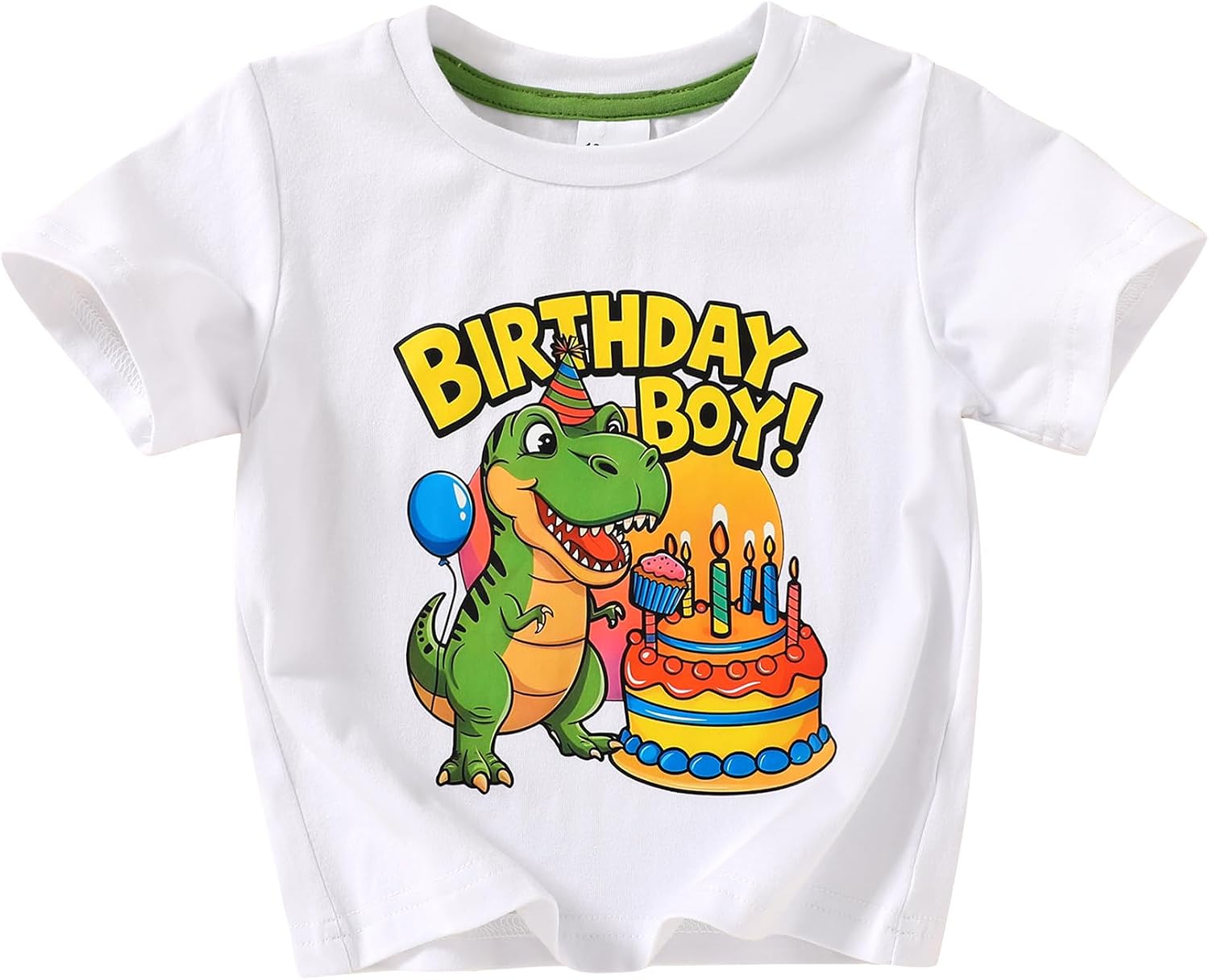 Happy Town Birthday Boy Shirts Toddler Boys Summer Birthday T-Shirt Clothes Baby Short Sleeve Tees Party Outfits Tops