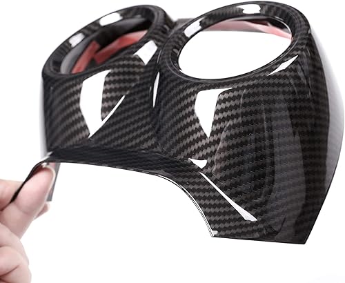 Miniatura 5 de YIWANG Estilo de fibra de carbono para Alfa Romeo Stelvio fila trasera aire acondicionado salida cubierta Trim Car-styling