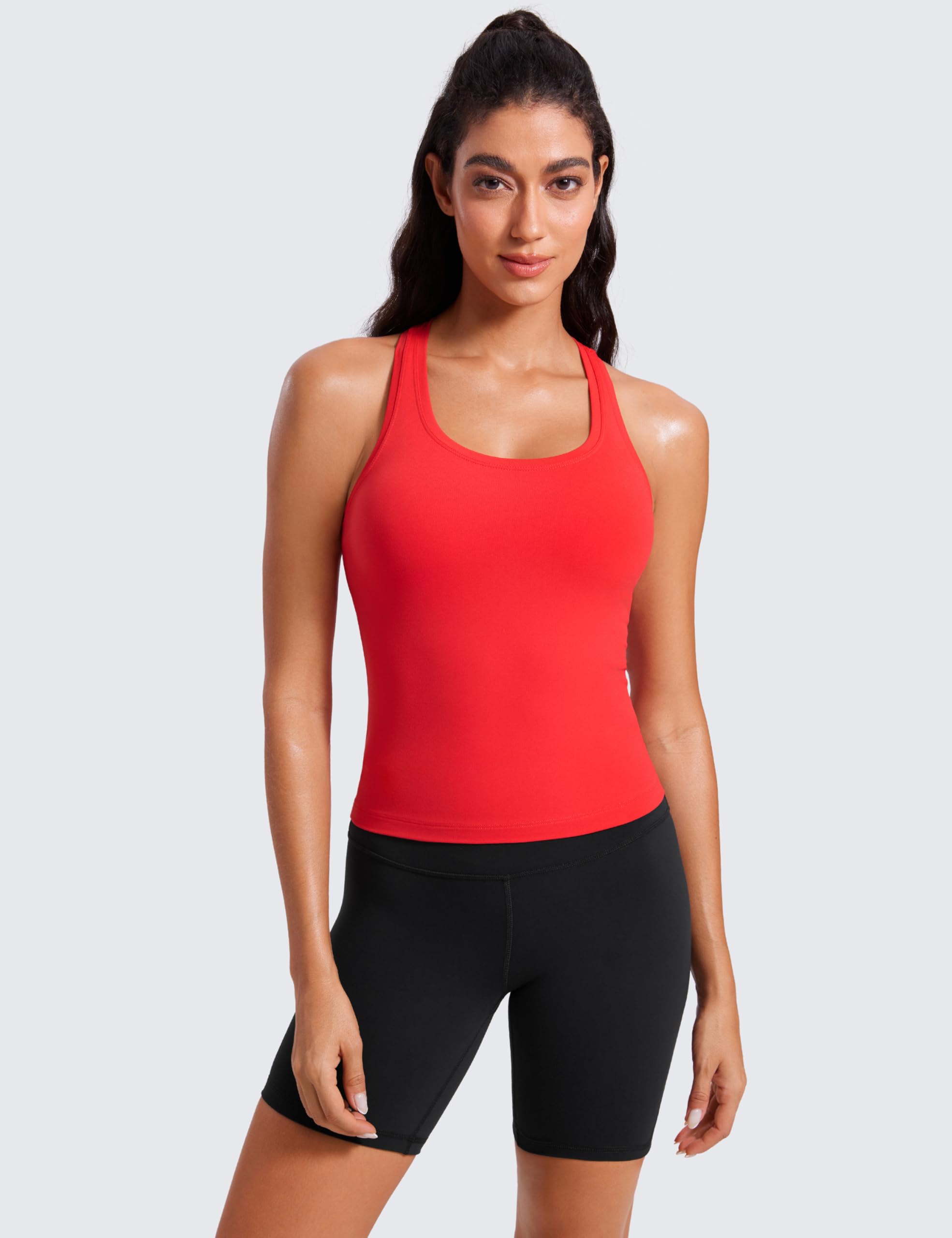 CRZ YOGA Mujer Butterluxe Racerback Camiseta Sin Mangas Entrenamiento Yoga Deportivo Ceñido Cómodo Tank Top