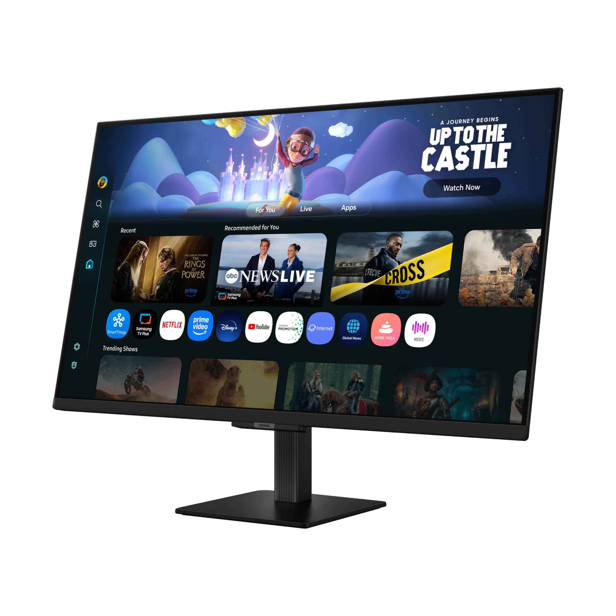 SAMSUNG 32-Inch M5 (M50F) Series FHD Smart Monitor with Streaming TV, Speakers, HDR10, Gaming Hub, Multiple Ports, Workout Tracker, Vision Accessibility Tools, Black, LS32FM502ENXZA