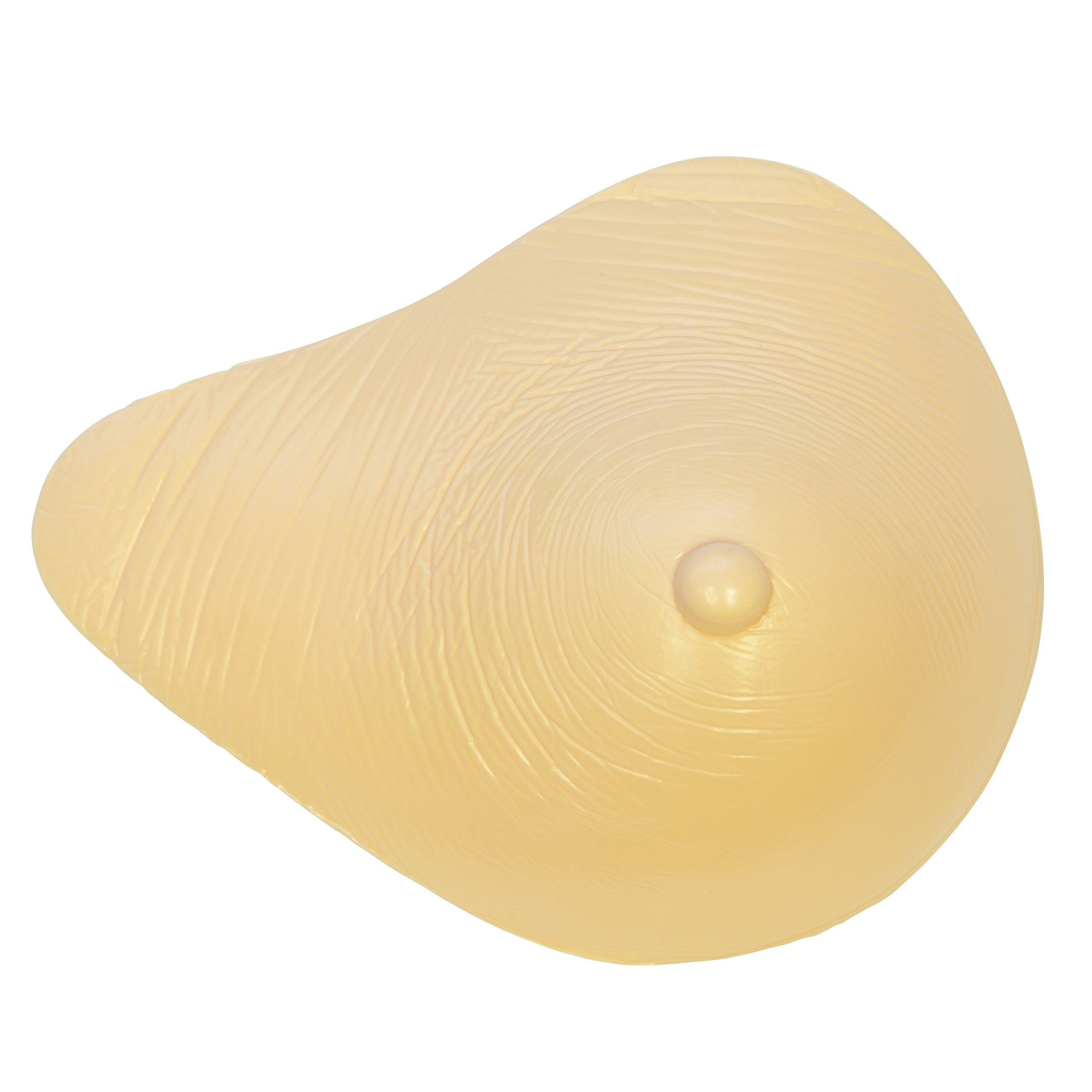 Lightweight Breast Prosthesis (Pair, Left and Right) - Realistic Breast Forms - Full Extended Breast - Size 8 (400grams)
