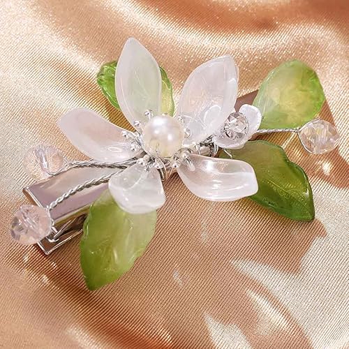 Miniatura 5 de Easedaily Pinza para el cabello de boda con diseño de flores y novia, con diamantes de imitación, accesorios para el cabello para mujeres y niñas