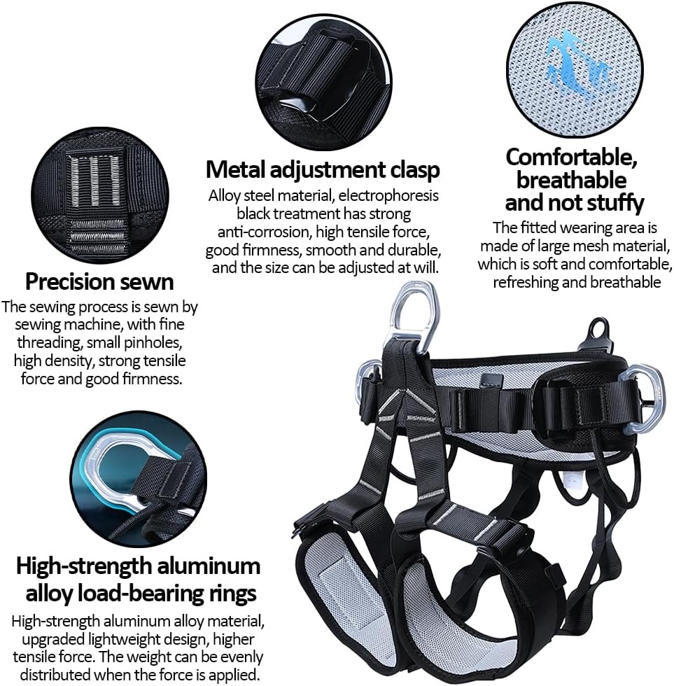 Tree Climbing Gear Set, Adjustable Tree Climbing Spikes Tree Climbing Tool for Tree Work