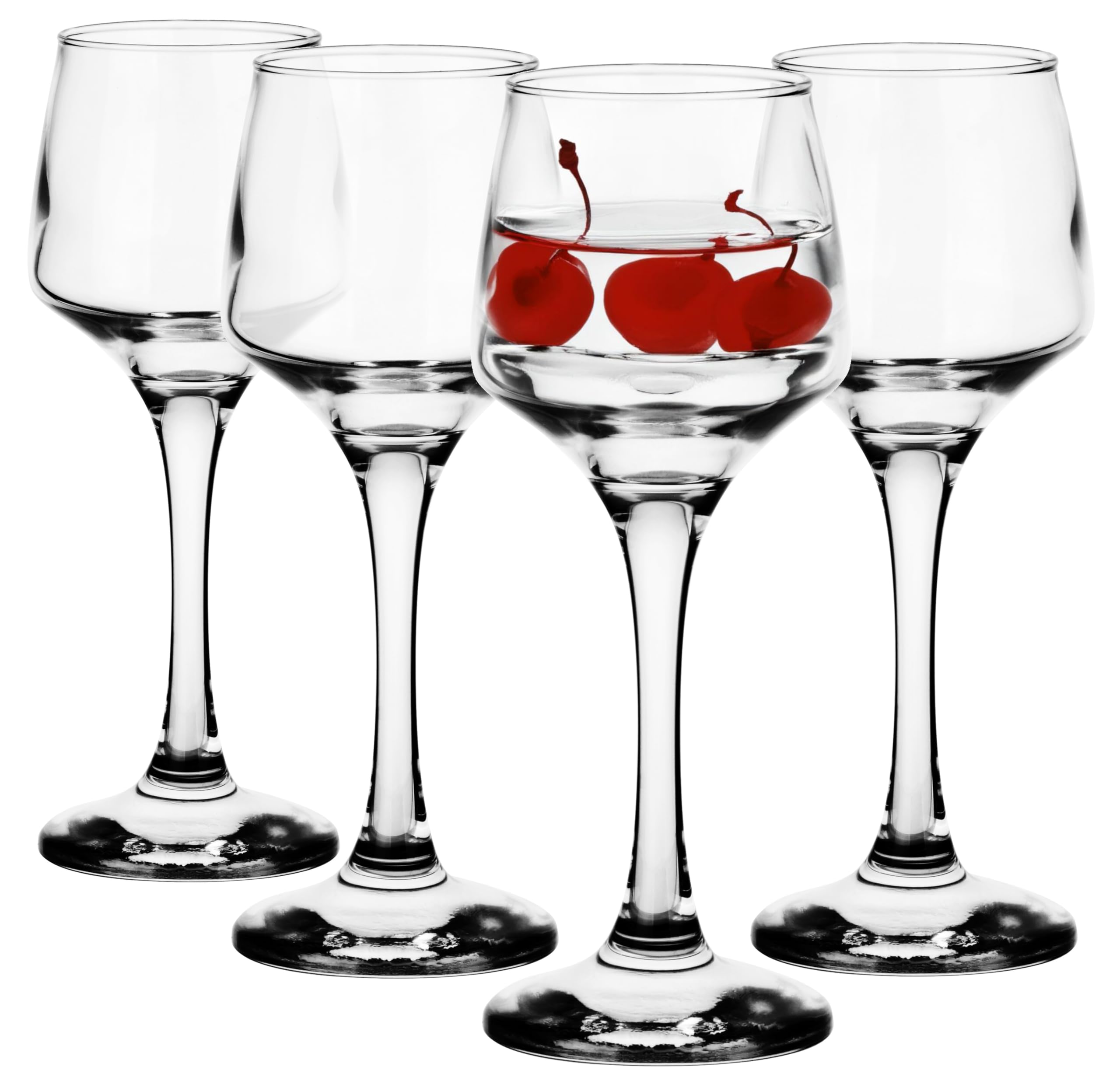 Glasmark Krosno Shot Glasses Set of 4 75 ML Glasses Set for Shots Vodka Glass Shots Liqueur Shot Glass Shot Glasses Liqueur Glasses Gift Set Vodka Transparent 4 x 75 ML