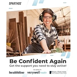 Sparthos Back Support Belt - Immediate Relief from Back Pain, Sciatica, Herniated Disc - Breathable Brace With Lumbar Pad - Lower Backbrace For Home & Lifting At Work - For Men & Women - (X-Small)