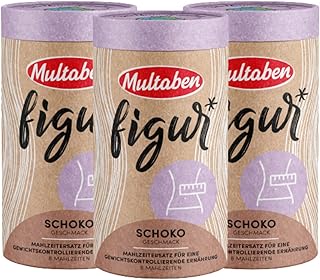 Multaben Diät Shake – proteinreicher Abnehm Shake für eine Eiweiß Diät – Schoko-Geschmack mit Vitaminen und Mineralstoffen – sättigender Diät Drink als hochwertiger Nahrungsersatz - 3 x 440g