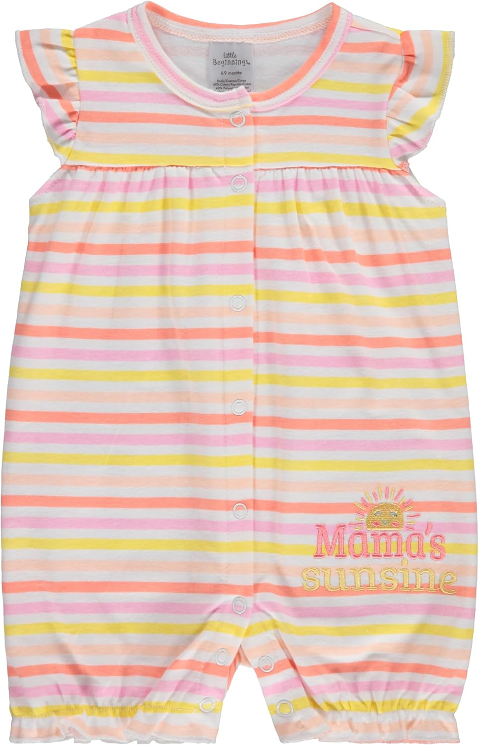Cudlie 2-Pack Baby Girl Rompers – Soft Cotton, Everyday Comfort image 3