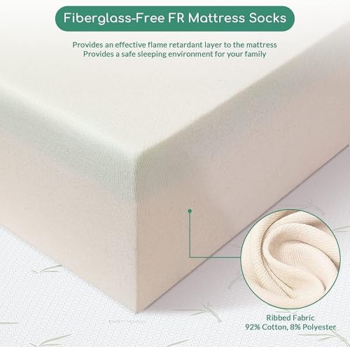 Miniatura 3 de Colchón Queen colchón de espuma viscoelástica de 8 pulgadas en una caja para niños con funda de bambú transpirable colchón de gel de té verde de