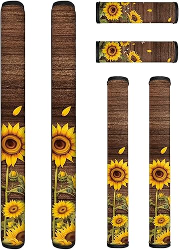 Vista 107 de 6 fundas lavables para manijas de puerta de refrigerador, protector antideslizante para nevera, horno, lavavajillas, mantener alejadas de huellas