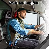 Vista 5 de ZONETECH Cojín de enfriamiento para asiento de auto 12V negro, temperatura ajustable, cómodo cubreasiento de auto