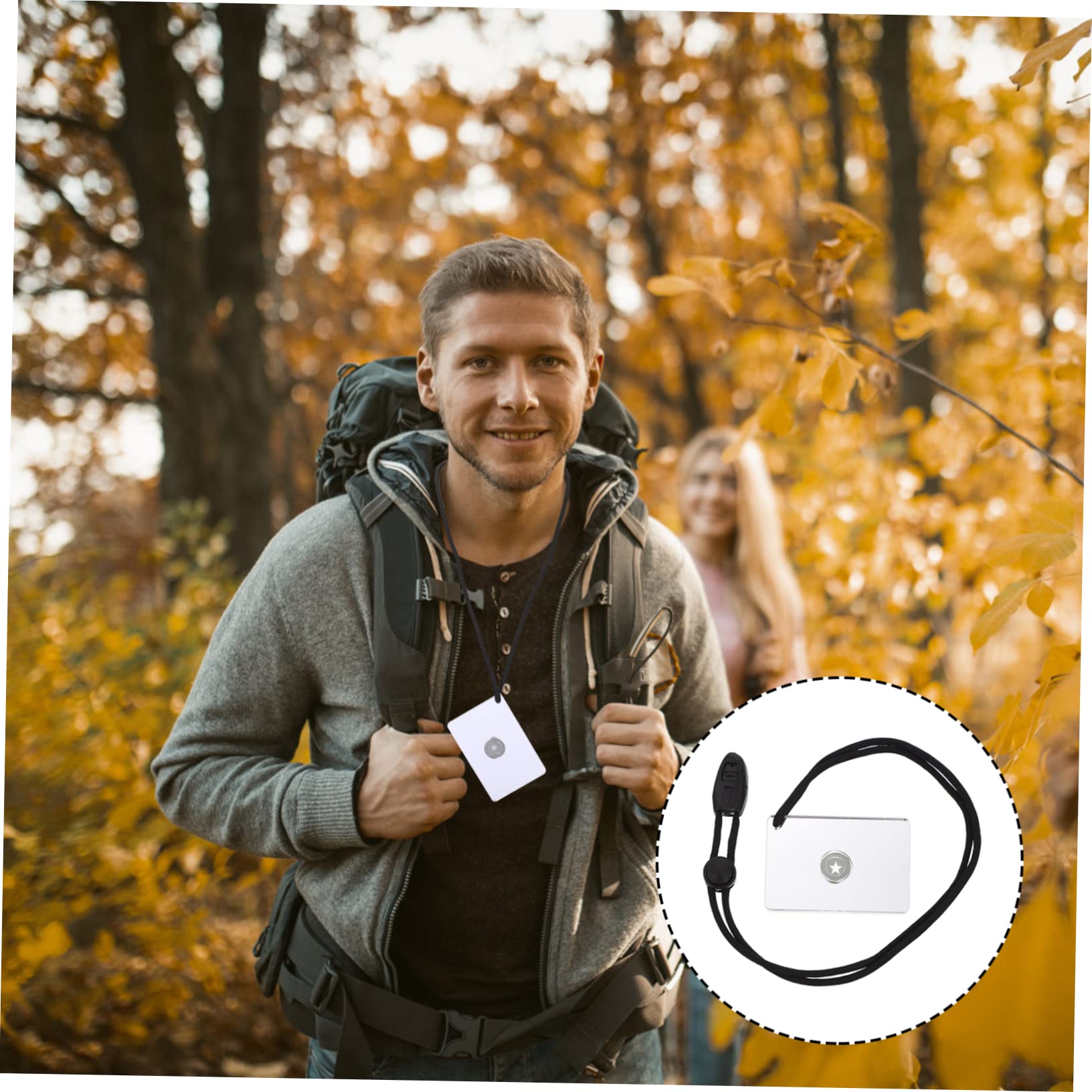 Toddmomy Überlebenssignalspiegel Multifunktionaler Camping Reflektionsspiegel Hochwertigem Tragbar mit Lanyard für Outdoor und Präzise Signalübertragung