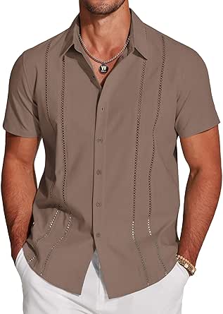 Chemise Jetty Homme XL Vert Manches Courtes - Thème Plage Homard Bière - Occasion