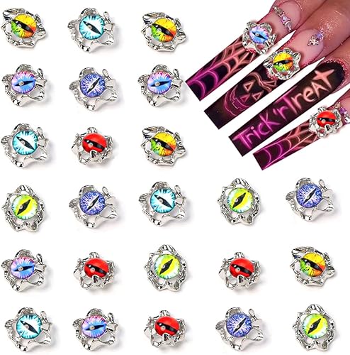 Dijes de uñas 3D de aleación plateada Y2K de 0.31 x 0.55 pulgadas, dijes de uñas de murciélago oscuro para uñas acrílicas, suministros de uñas para