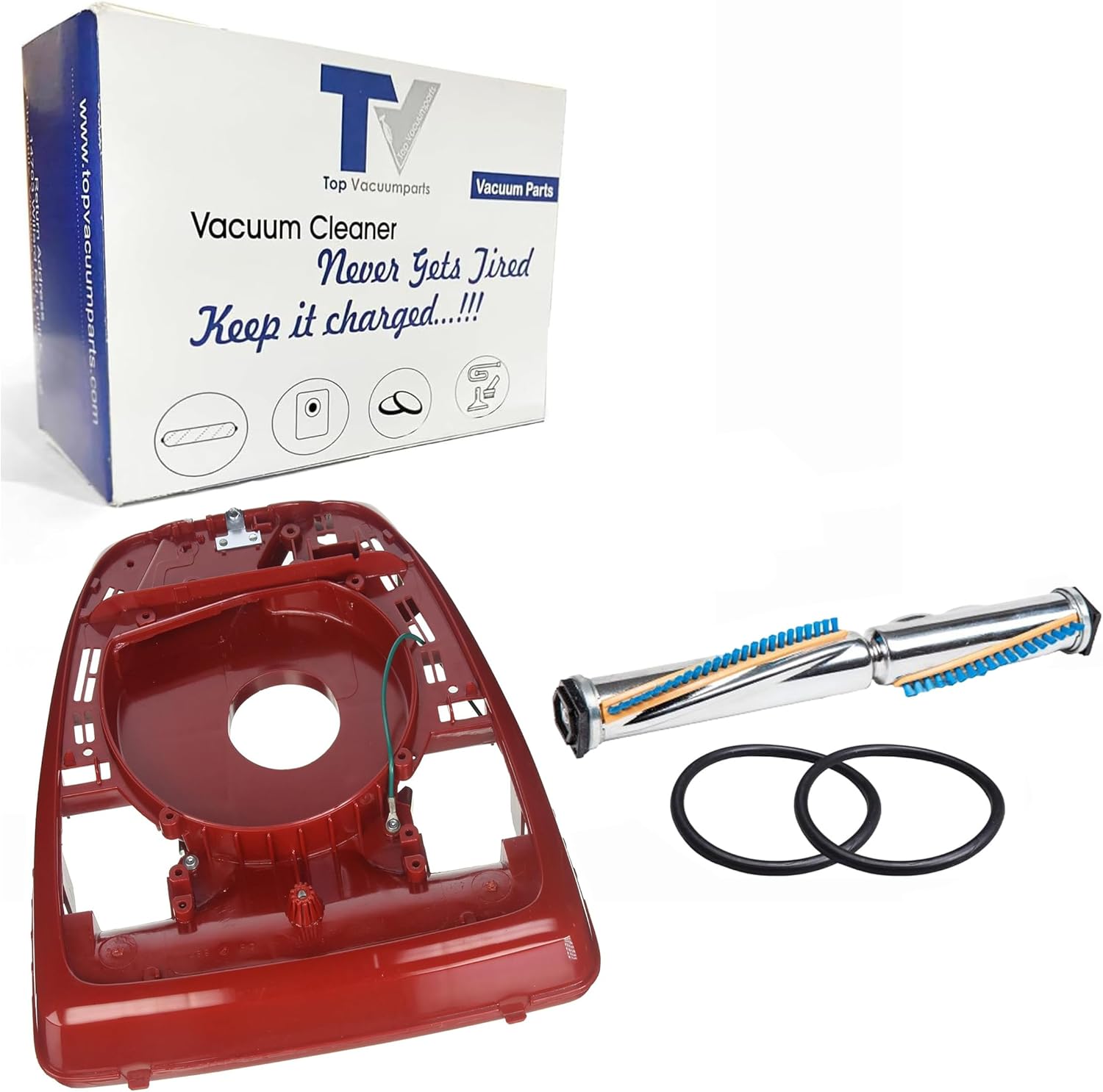 Replacement for Sanitaire SC679K Tradition Upright Commercial Bagged Vacuum Brushroll Base Assembly 49484-16 with 1 Brushrool and 2 Belts