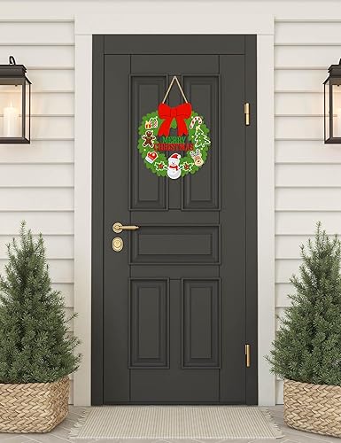 Miniatura 3 de Decoración de pared de temporada de madera para puerta de puerta colgante (Navidad)