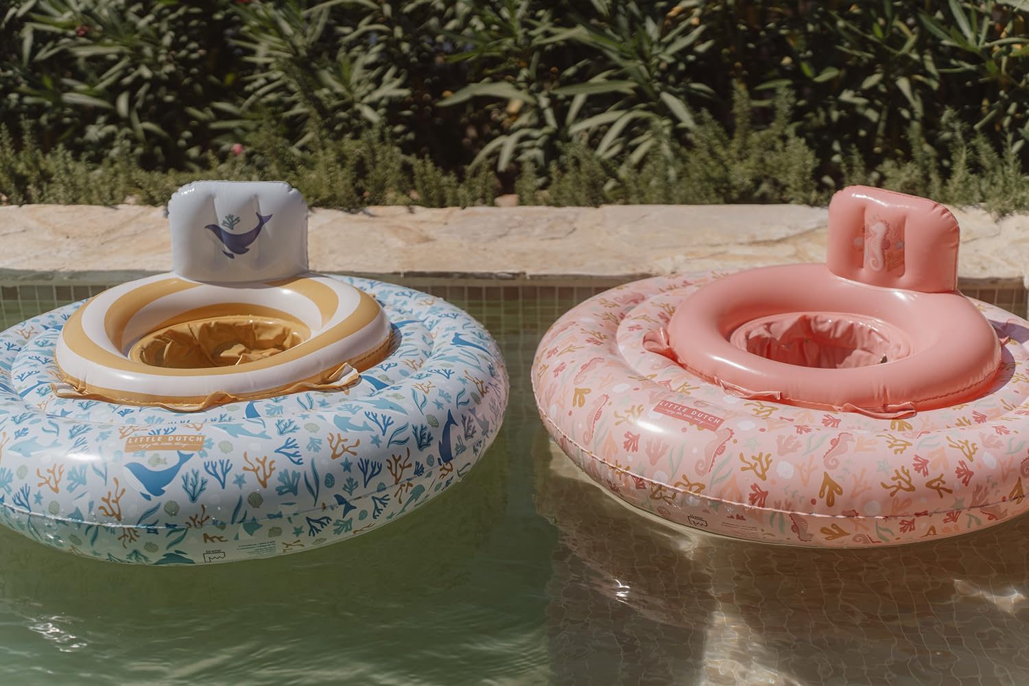 Little Dutch Schwimmsitz Schwimmring für Babys Kleinkinder Mädchen rosa - Ocean Dreams