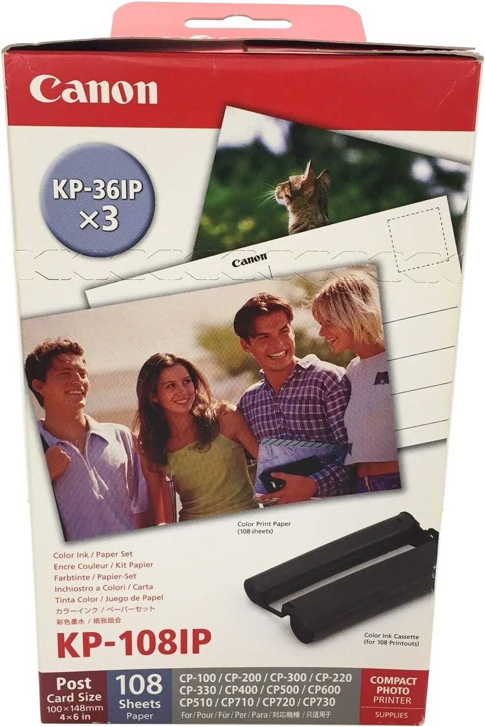 Canon RP-108 Postcard-size 10x15cm Inkt/Papier-set