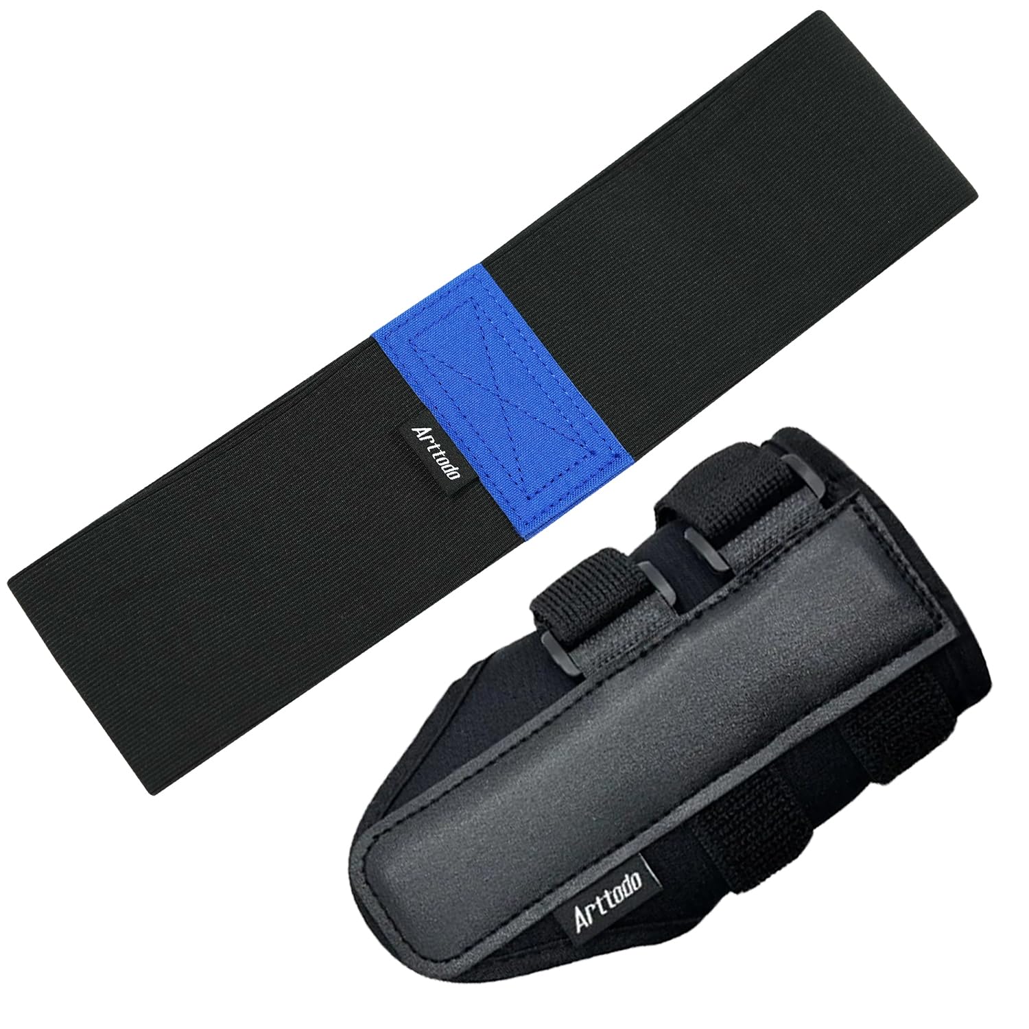 Arttodo Golf Training Kit with Arm Band & Wrist Strap, Golf Swing Training Aid to Correct Wrist Angle and Develop Muscle Memory for Beginner Golfers