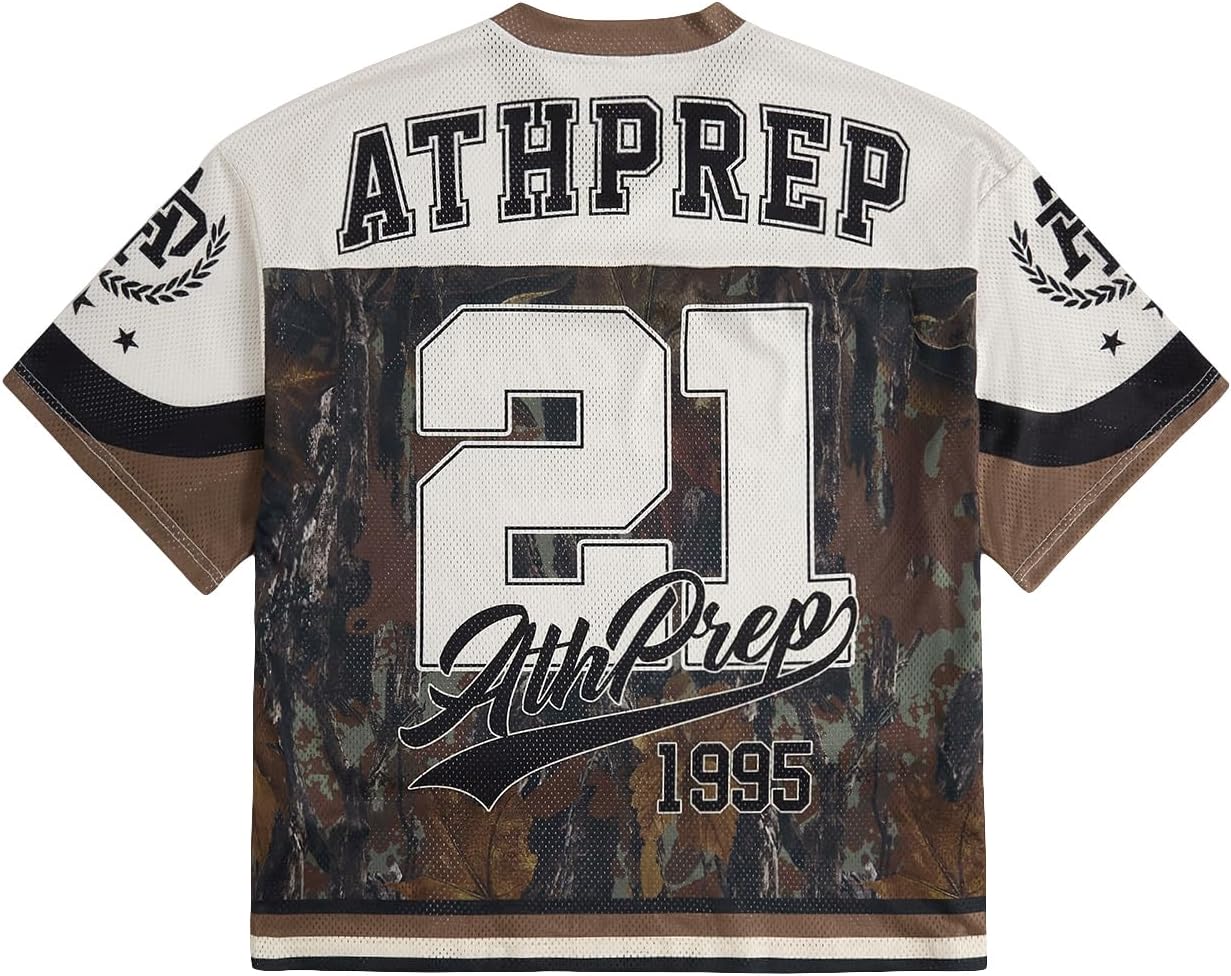 SOLY HUX Jersey Shirts for Men Y2k Short Sleeve Camo Graphic Tees Streetwear Summer Outfits - Image 2