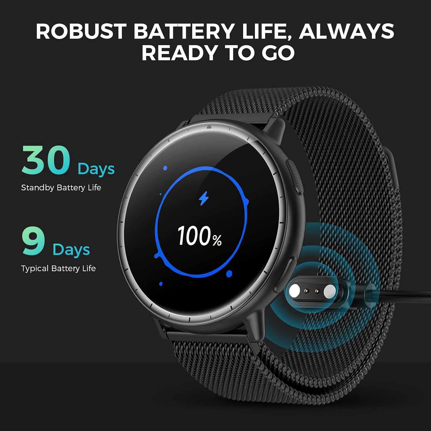 GPS Smart Watch for Men Women, 1.32" AMOLED Built-in GPS Fitness Tracker with Bluetooth Calls, 5ATM Waterproof, 110+ Sports Modes, 24/7 Heart Rate/SpO2/Sleep Monitor, Barometer, for Android & iOS 9 71tRCRlComL. AC SL1500
