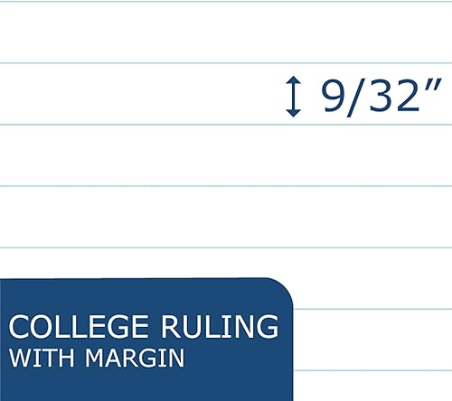 Miniatura 16 de ROARING SPRING Cuaderno de espiral zurdo, cuaderno de un tema para zurdos, paquete de 3, 11 x 9 pulgadas, 100 hojas, a rayas universitarias