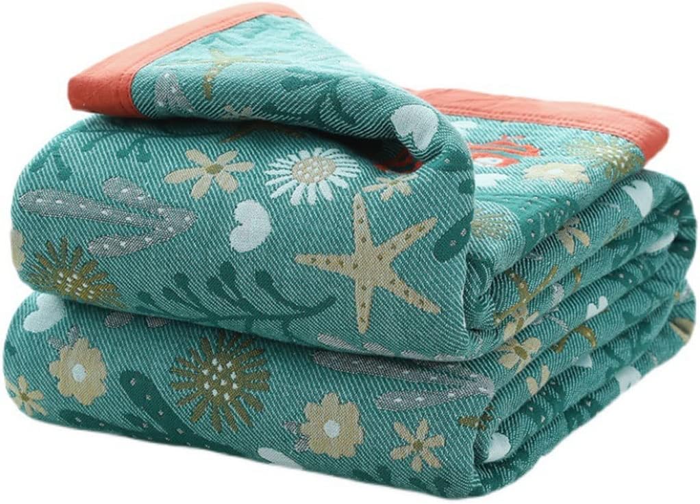 Home Textile Gauze Muslin Towel Blanket for Adults Soft Breathable Throw Bedding Blankets