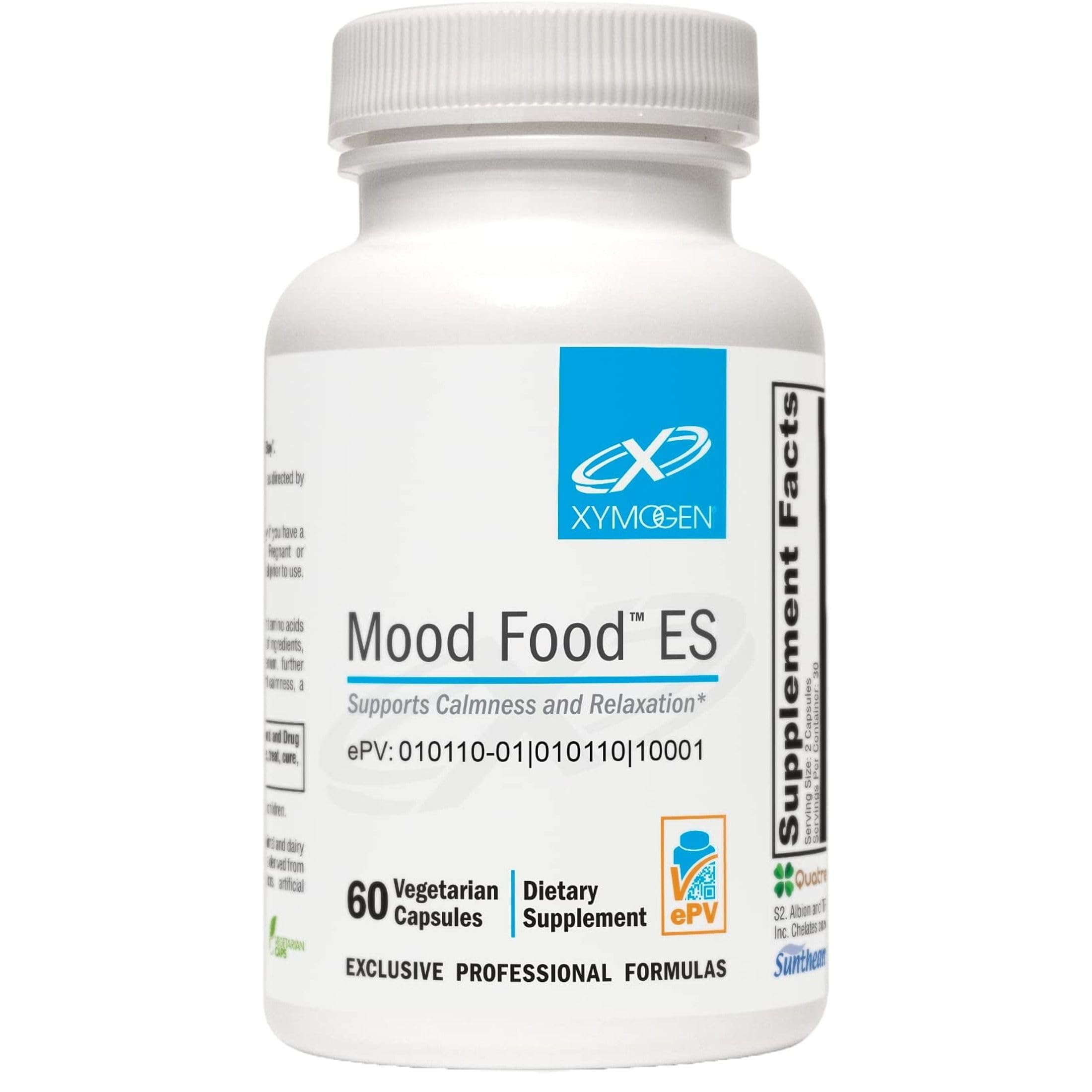 XYMOGEN Mood Food ES, 60 Capsules 60 Count (Pack of 1)