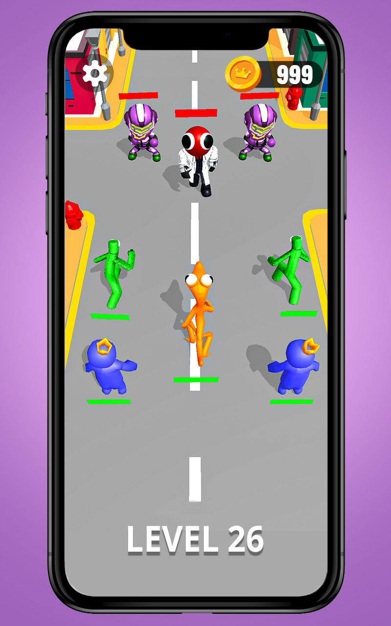 Merge Rainbow Street Fight! Fighter Fusion & Combat Battle Master