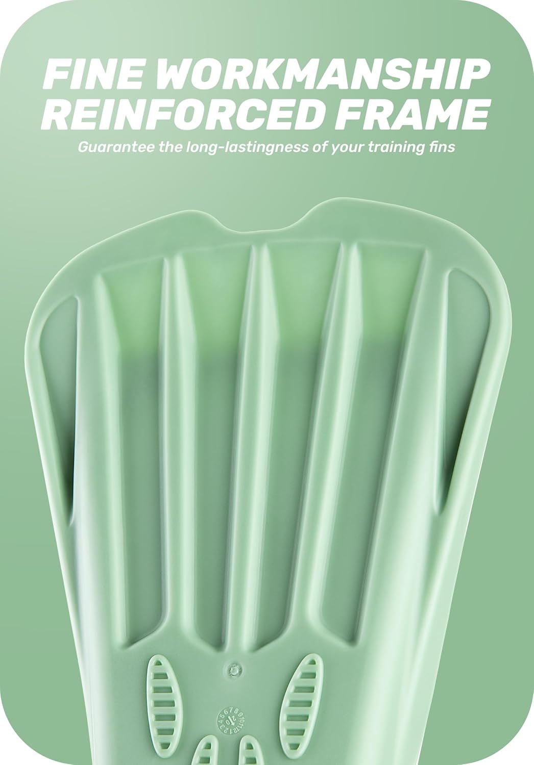 CAPAS Swim Training Fins+CAPAS Training Swim Snorkel for Lap Swimming, Green, Fins Size M (US Male 7.5-8.5 US Female 8.5-9.5)