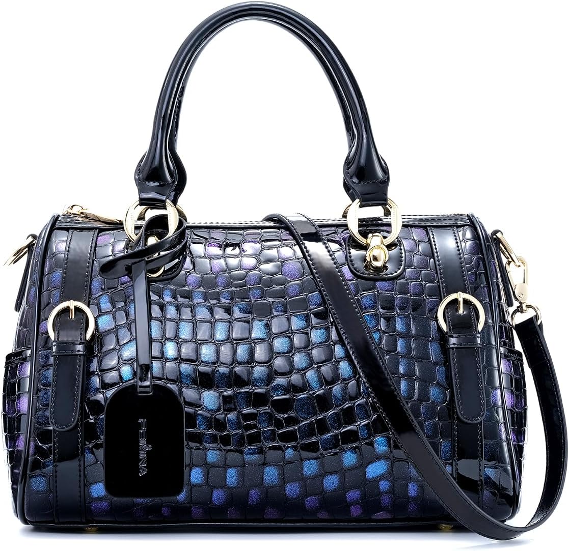 Women's Large Genuine Leather Shoulder Handbags, Luxury Tote Bag Premium Purse Crossbody Bags with Detachable Shoulder Strap - Image 9