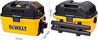 Vista 7 de DEWALT DXV04T - Aspiradora portátil para húmedo y seco de 4 galones, color amarillo