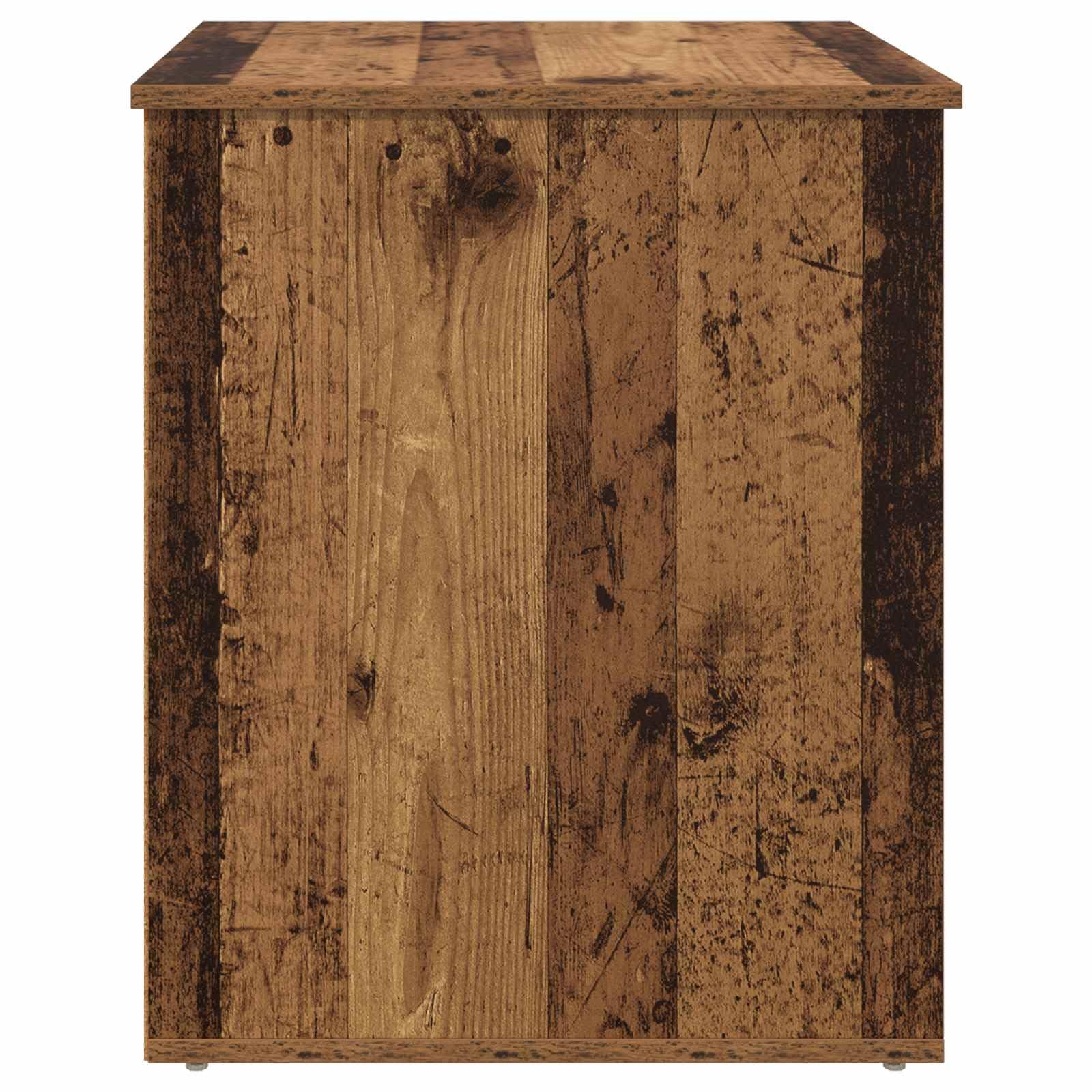 Casa para gatos de madera vieja, 53 x 52 x 62 cm, con superficie de descanso y cueva, rascador, trepador para gatos, salón, plataforma de juguete y tronco de sisal