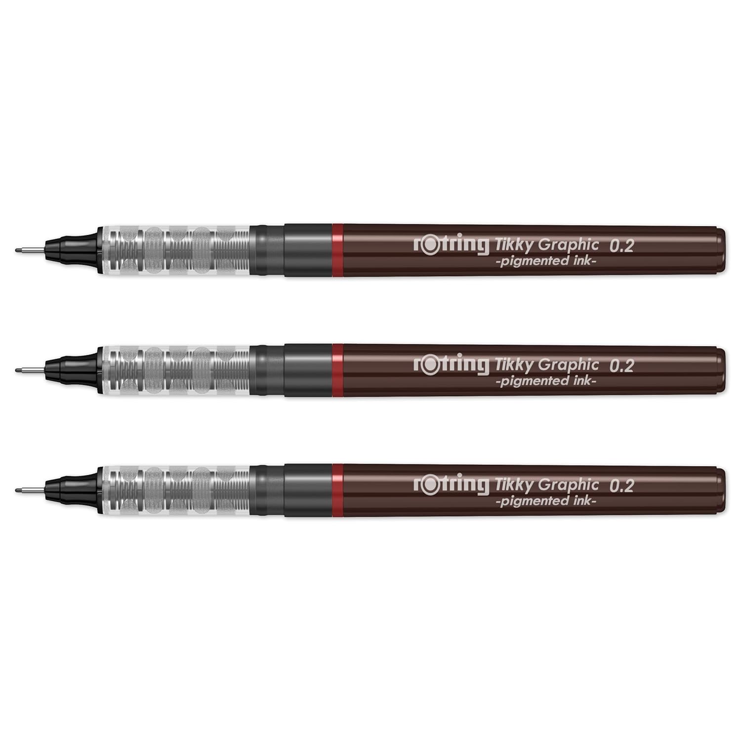 Rotring 3 Tikky Graphic Fineliner Pens Set Professional Drawing Pens