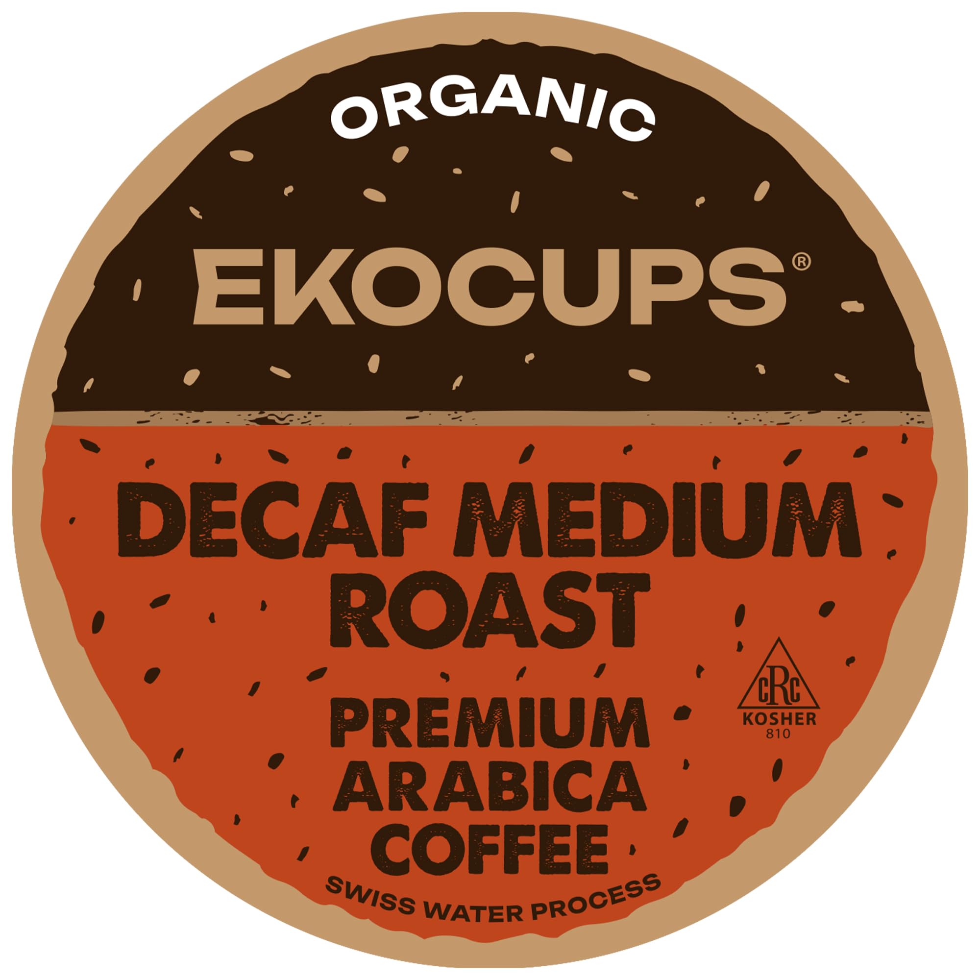 Organic Swiss Water Decaf Medium Roast Coffee Pods, 30% More Coffee Per Cup, Fair Trade Decaffeinated Coffee for Keurig K Cup Machines, Recyclable Pods, 40 Count