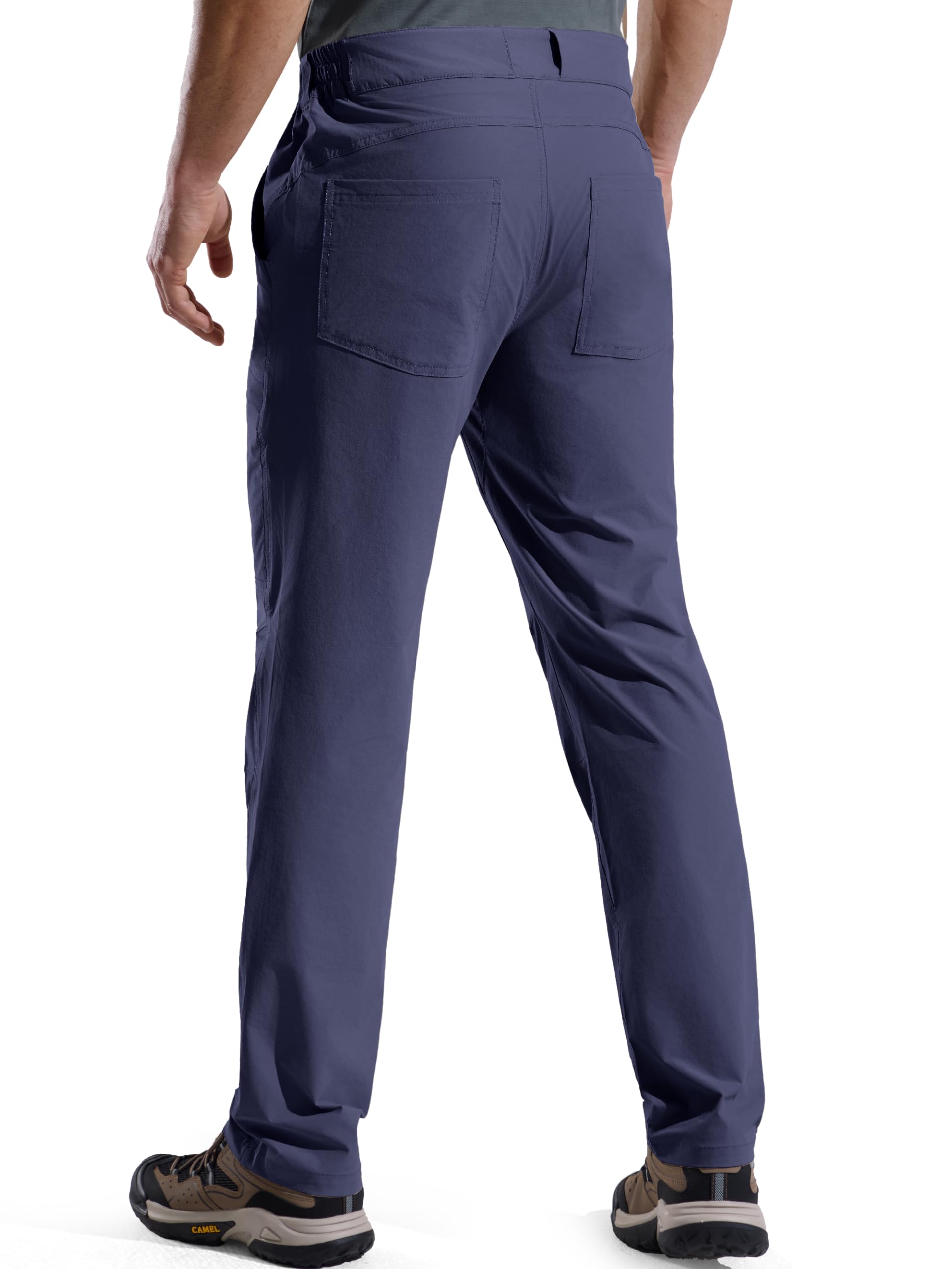 Free Soldier Pantalon tactique léger imperméable à séchage rapide en nylon Spandex pour homme Bleu marine 42 x 32 l