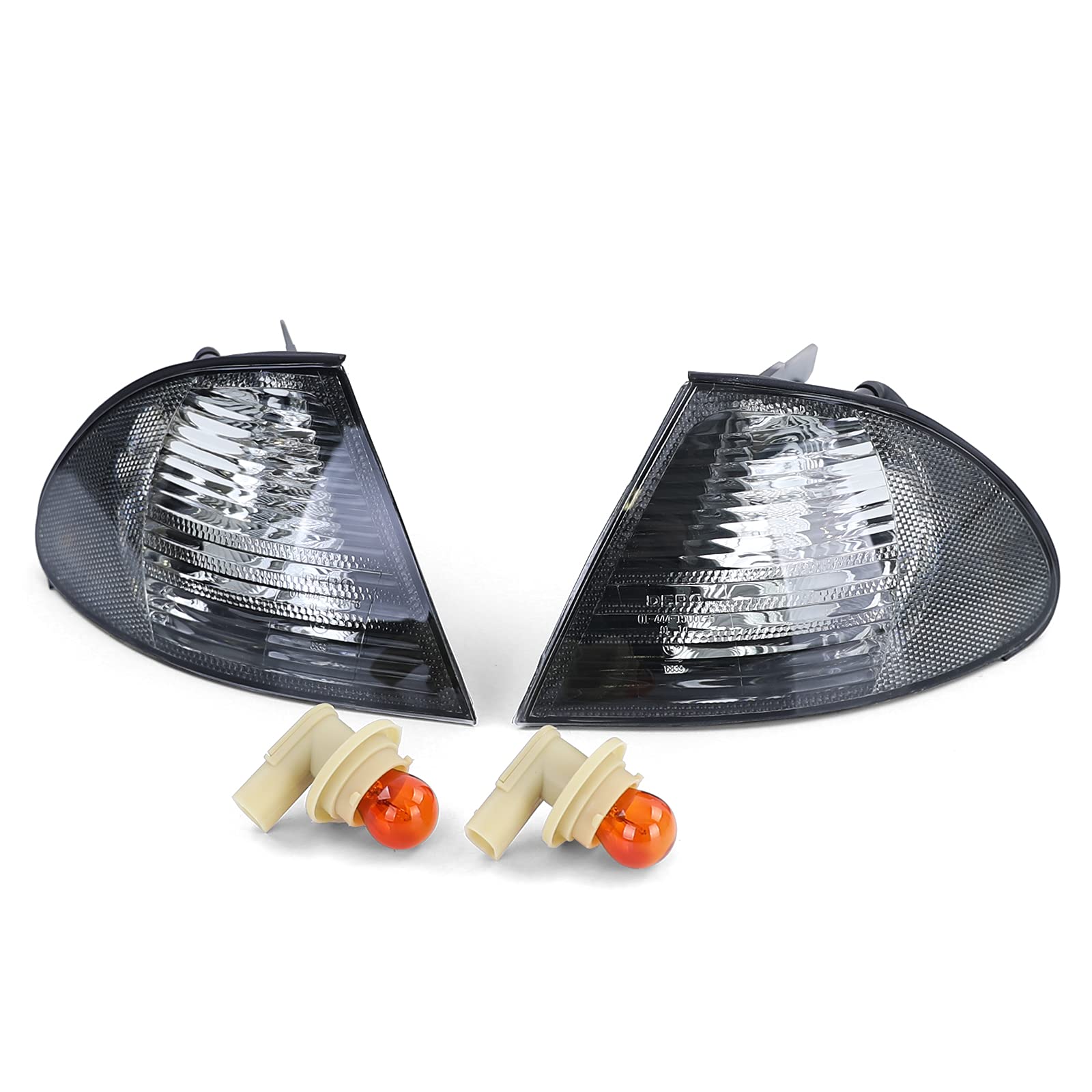 Touring clignotant avant pour bMW e46 berline modèles 1998–2001 (noir)