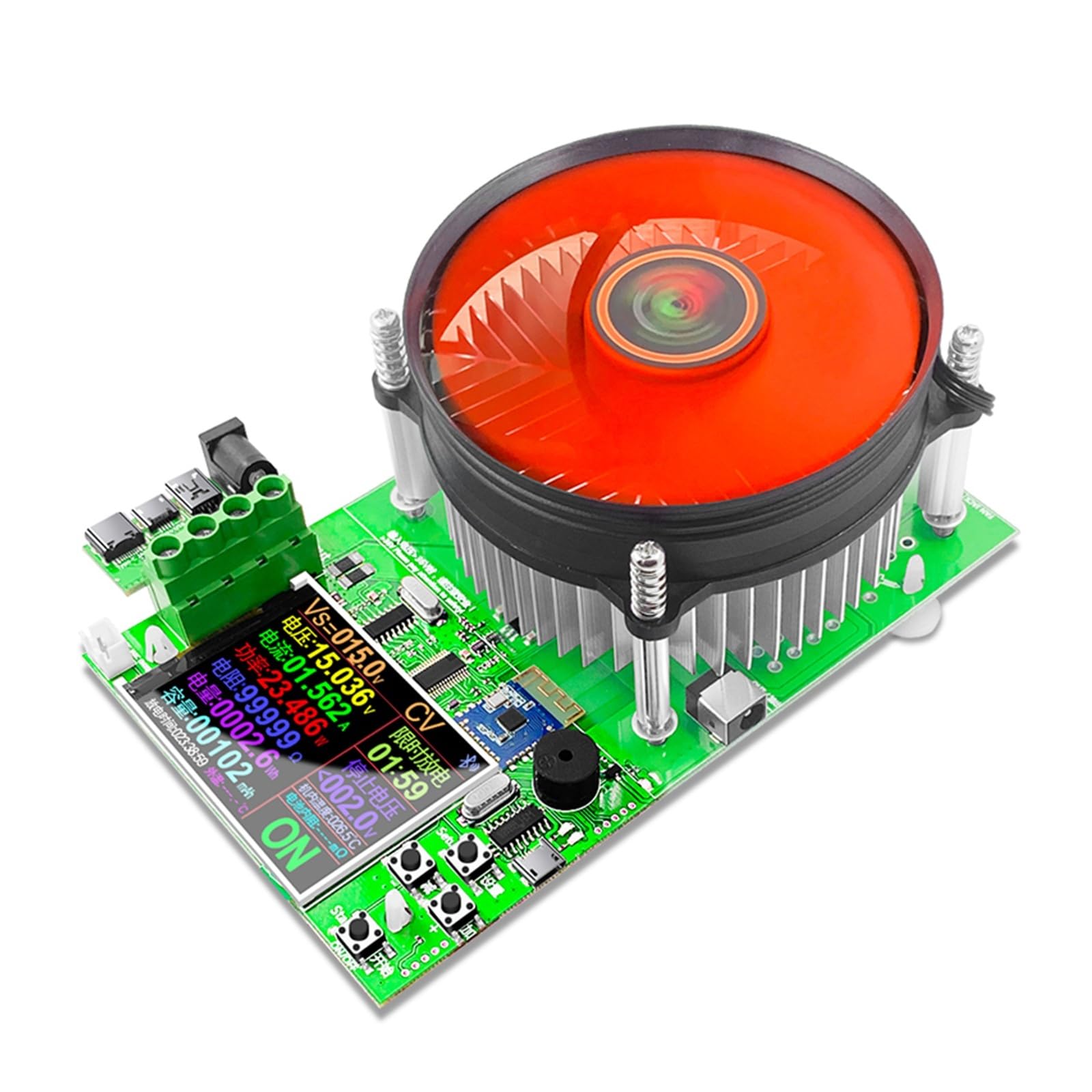 150W/180W 2.4 "DC USB Tester elektroniczne obciążenie akumulatora samochodowego Monitor pojemności rozładowania miernik mocy ładowania kontroler Szeroka kompatybilność(150W)