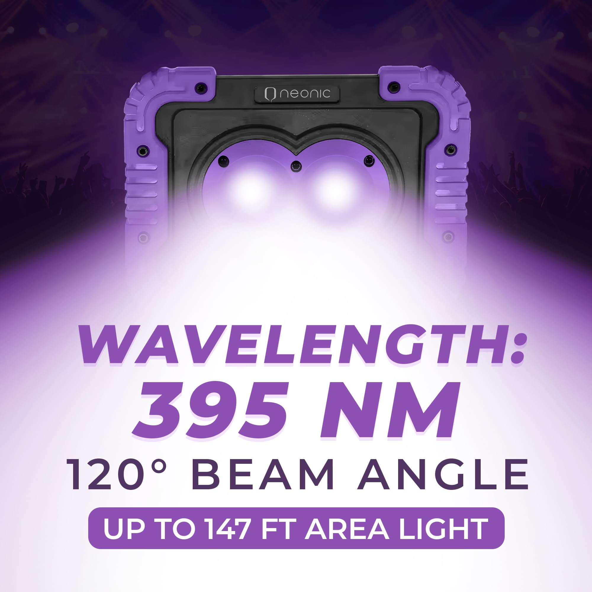 Neonic Rechargeable UV LED Black Light, Newer Model, 2 Pack (2