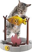 PetPals Grilled Fish Cat Slow Feeder & Treat Dispenser - Interactive Puzzle Toy for Kittens, Mental Stimulation & Healthy Eating