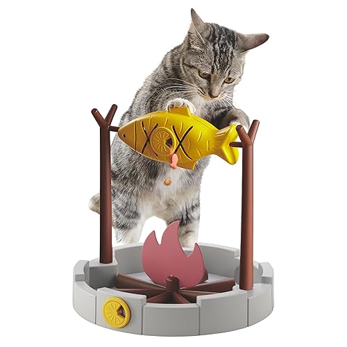 PetPals Cat Slow Feeder, Treat Dispenser - Interactive Cat Puzzle