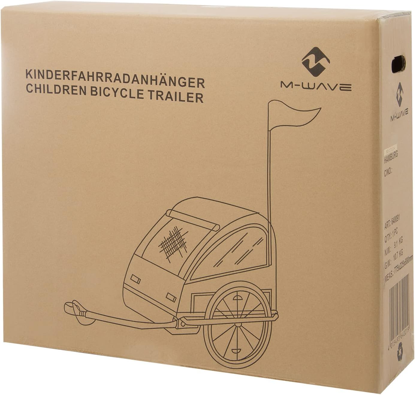 M Wave Foldable Childrens Luggage Bicycle Photo