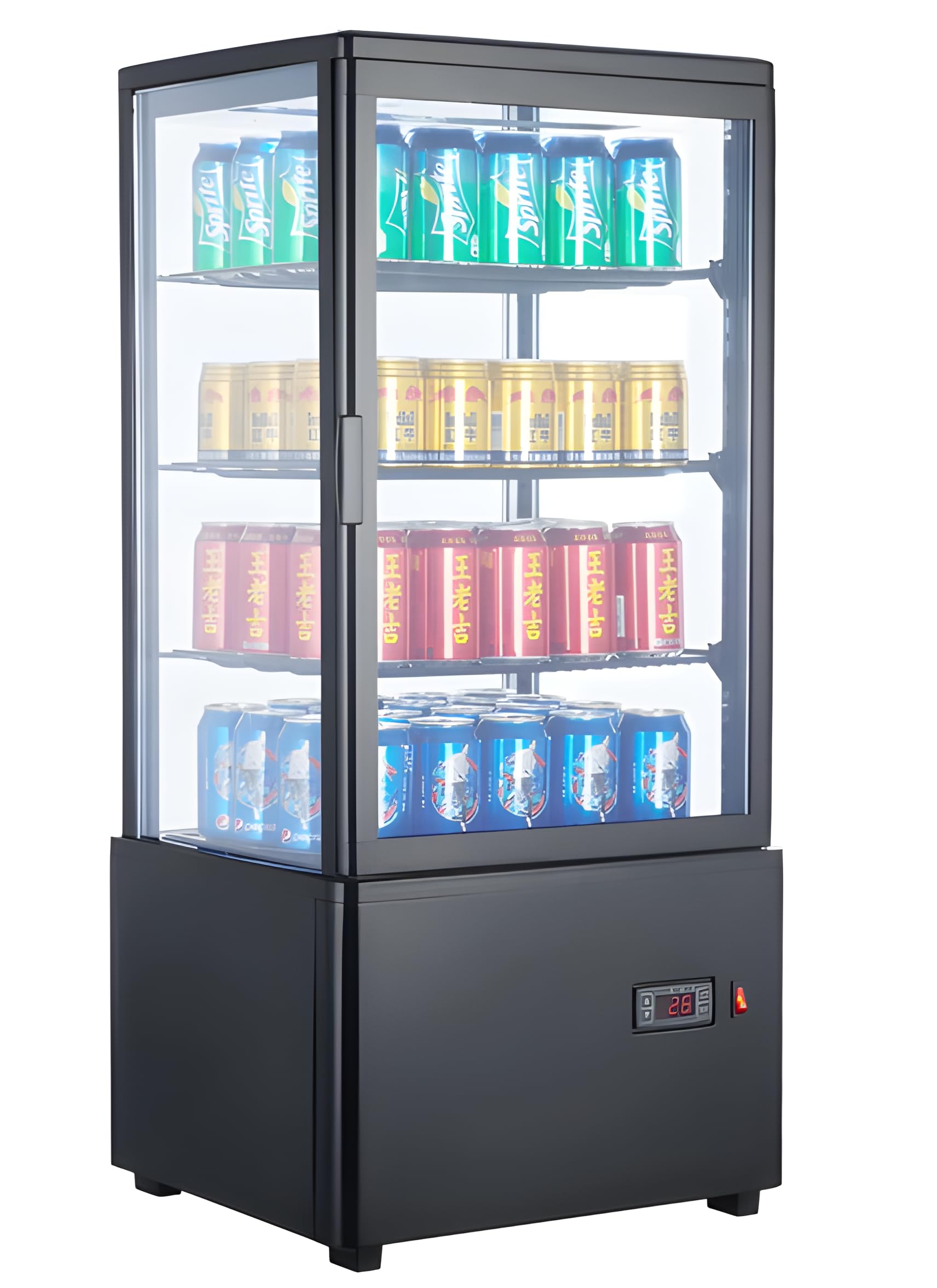 Amazon | 18Depot 冷蔵ショーケース 78L コンパクト 業務・家庭